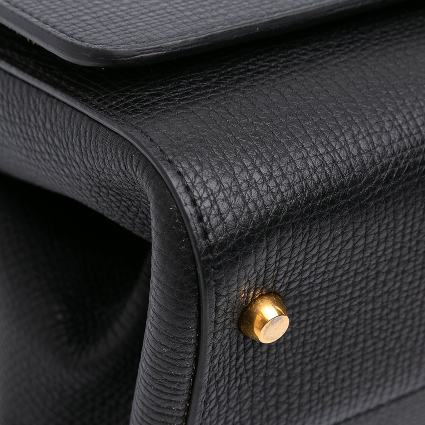 Bottega Veneta Grained Calfskin BV Angle Shoulder Bag