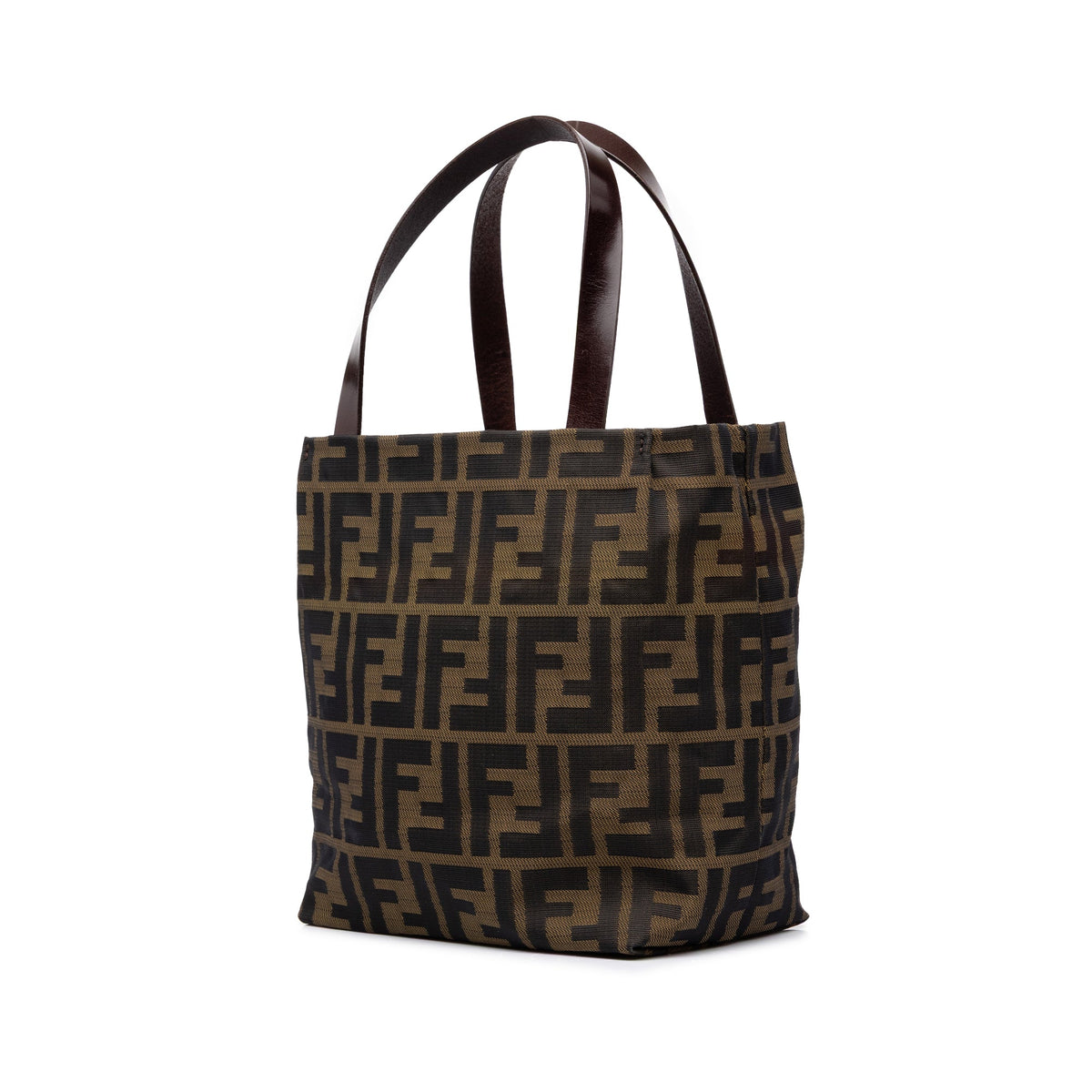 Fendi Mini Zucca Canvas Tote — Brown