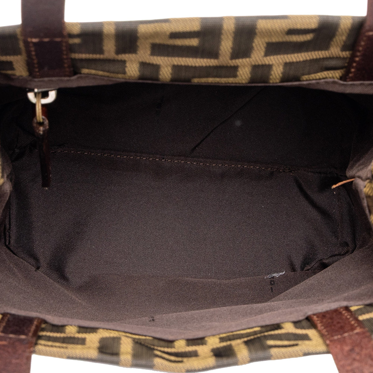 Fendi Mini Zucca Canvas Tote — Brown