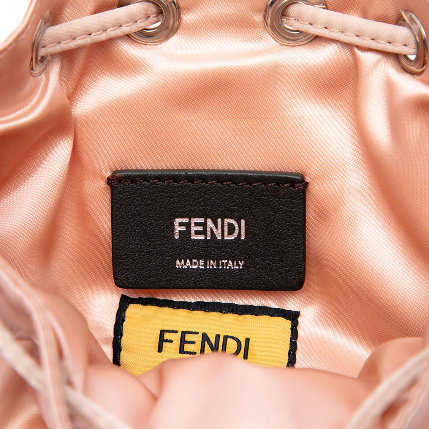 Fendi Mini Satin Mon Tresor Bucket Bag