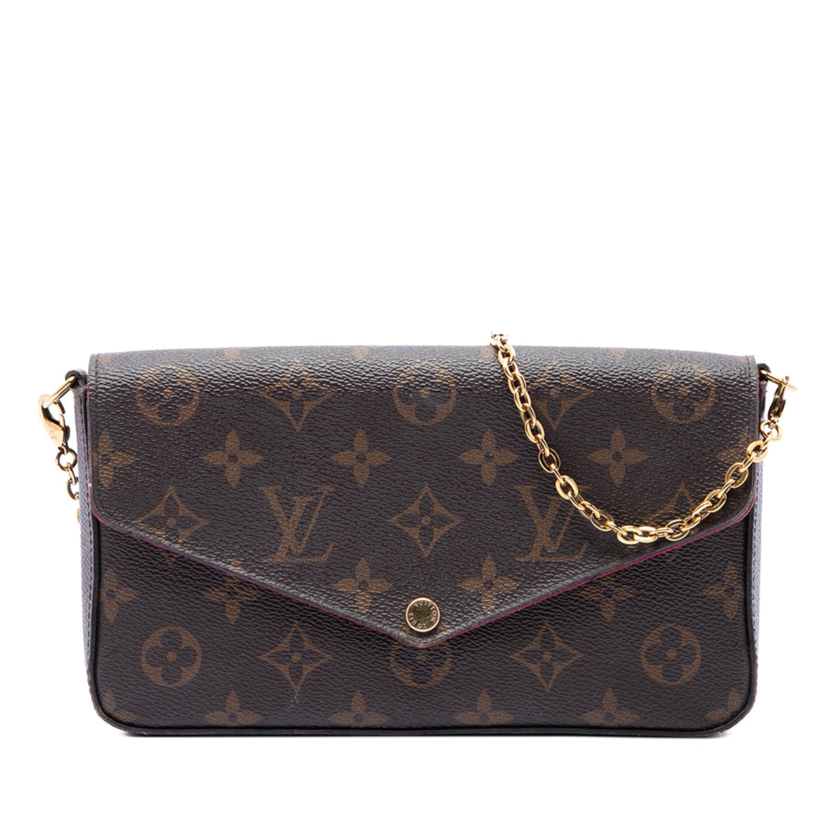 Louis Vuitton Monogram Pochette Felicie — Brown