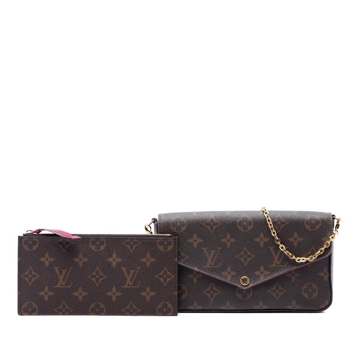 Louis Vuitton Monogram Pochette Felicie — Brown