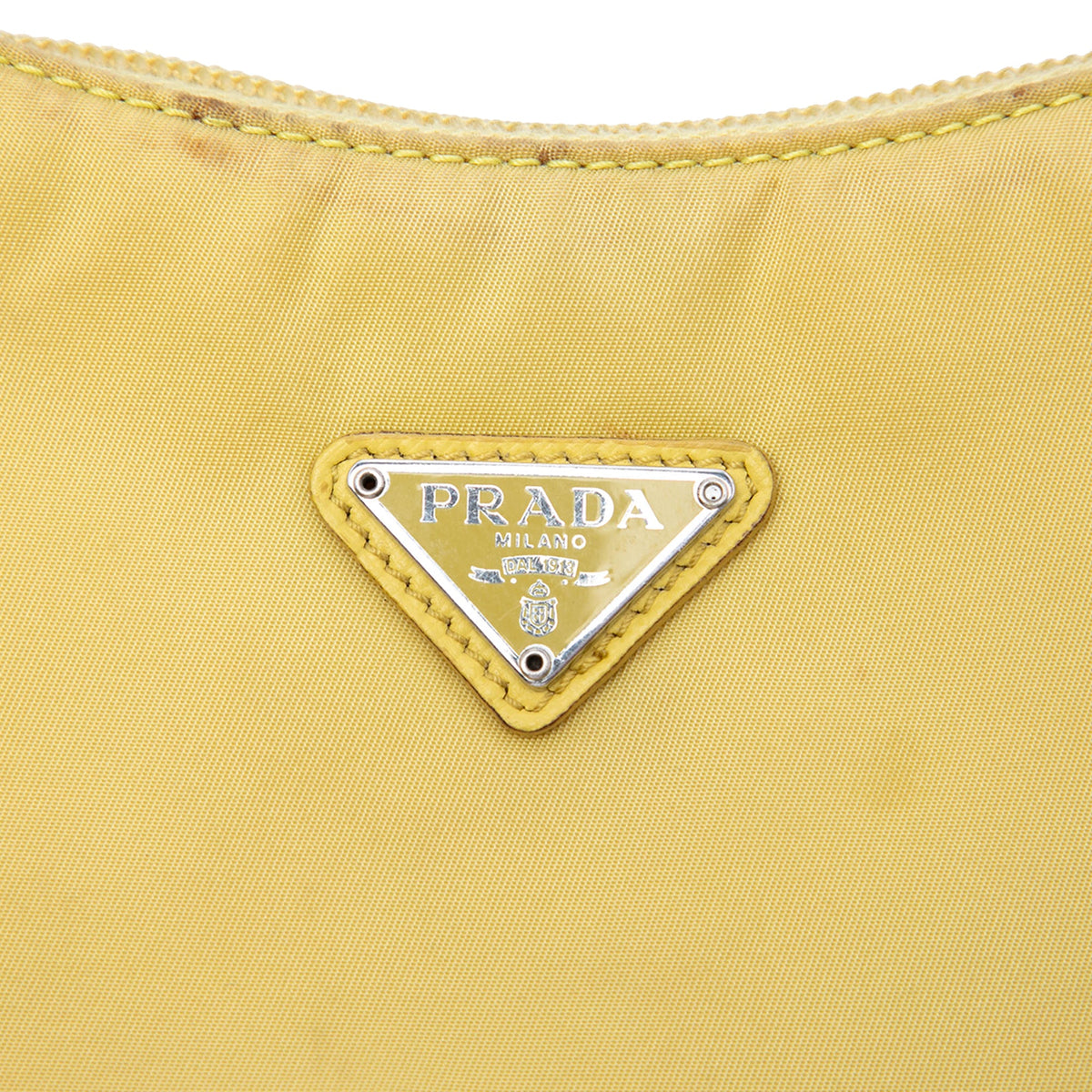 Prada Mini Tessuto Re Edition 2000 Shoulder Bag — Yellow