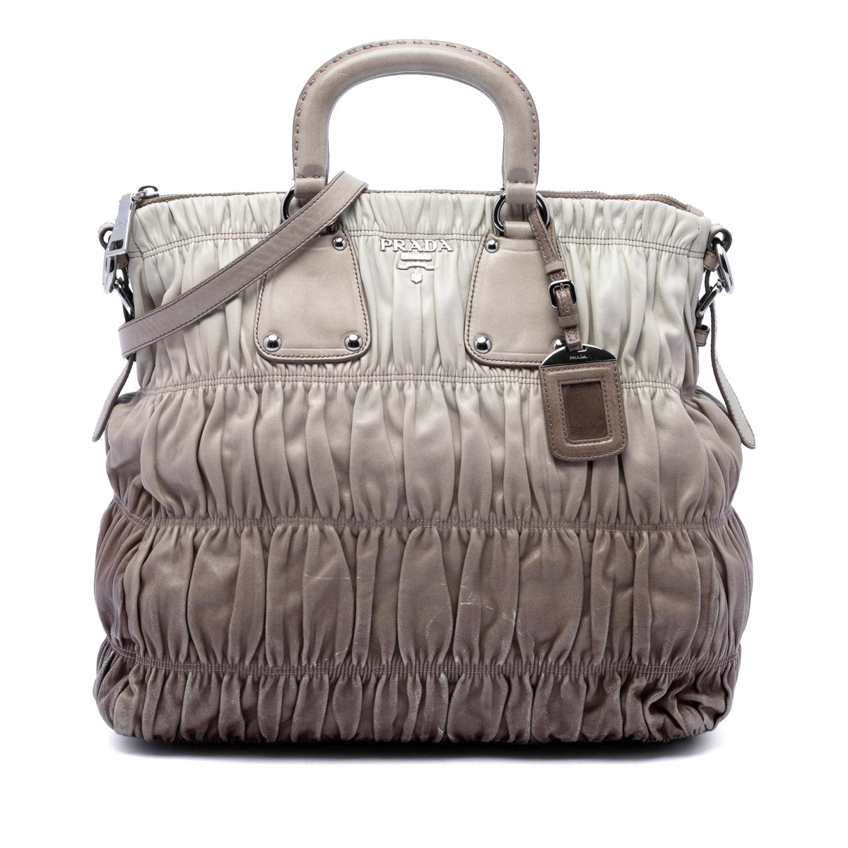 Prada Nappa Gaufre Ombre Satchel