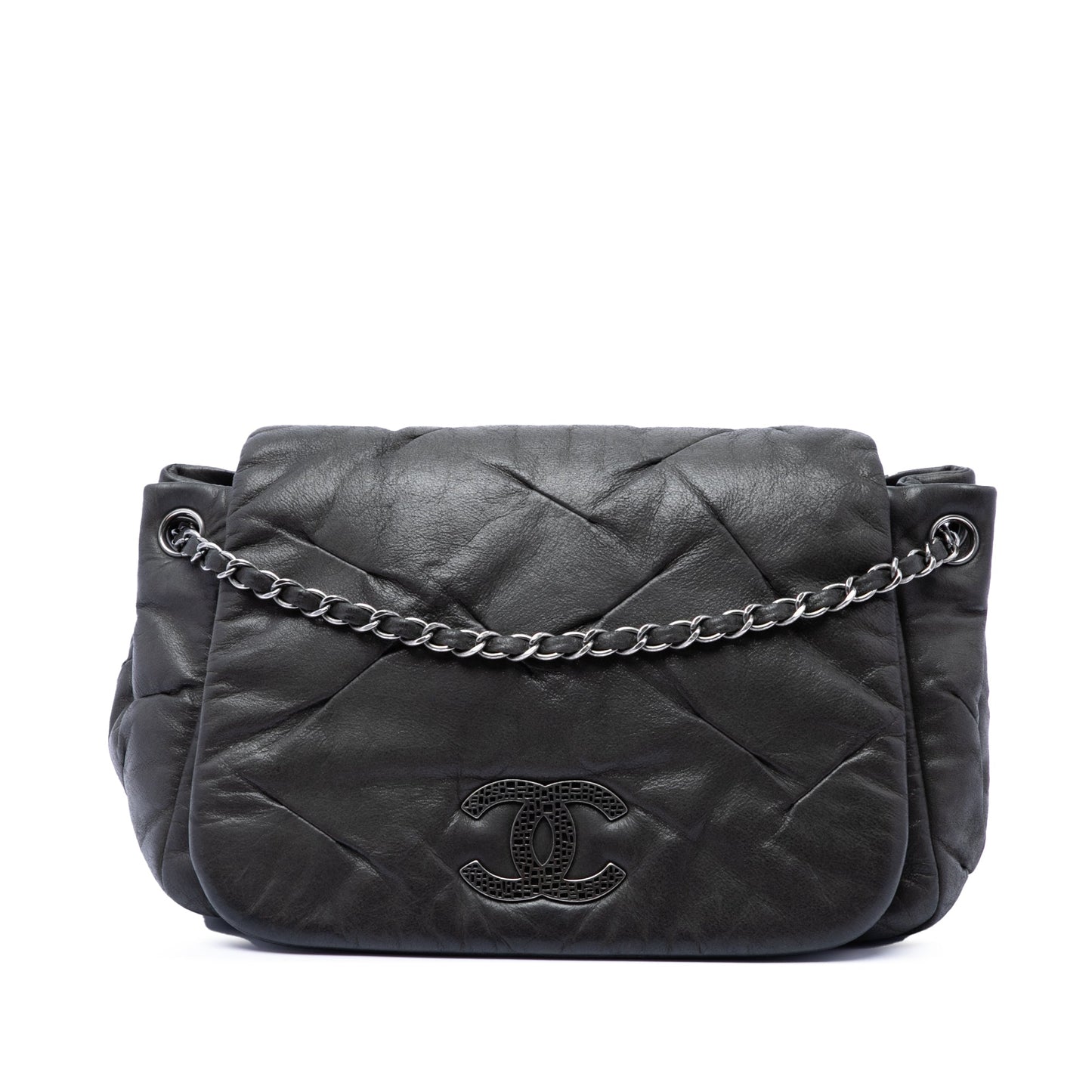 Chanel Iridescent Calfskin Glint Accordion Flap
