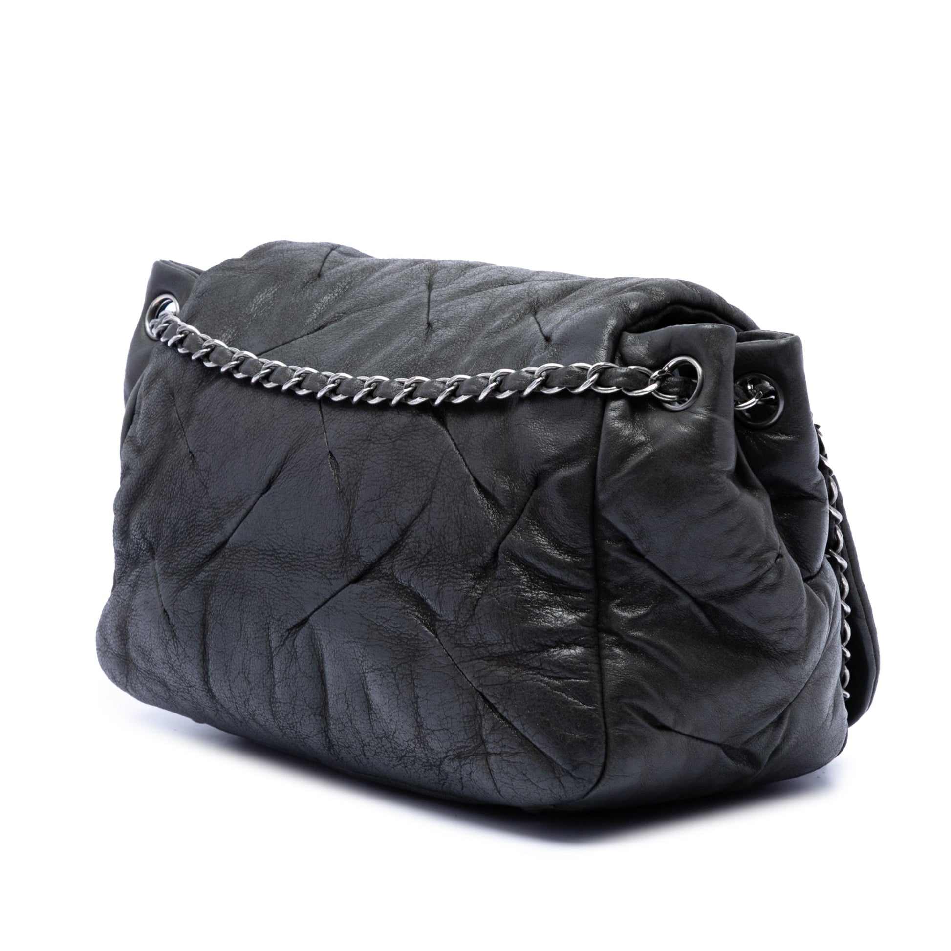 Chanel Iridescent Calfskin Glint Accordion Flap