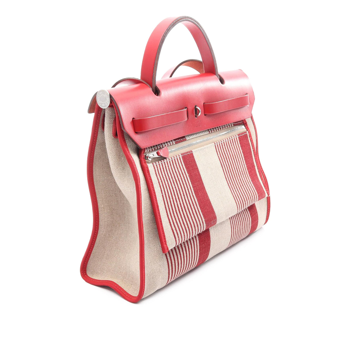 Hermès Toile H Vibration Herbag Zip 31