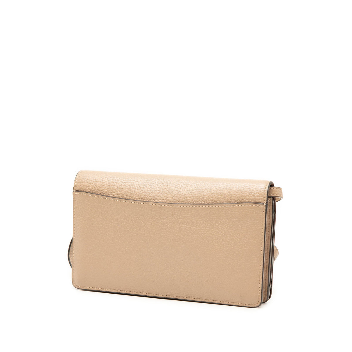 Coach Pebbled Leather Anna Foldover Clutch Crossbody