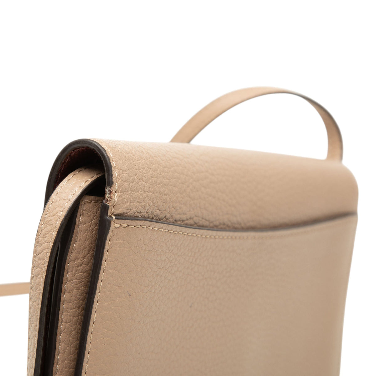 Coach Pebbled Leather Anna Foldover Clutch Crossbody