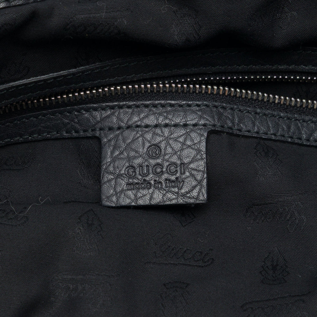 Gucci Medium Calfskin Bamboo Bar Tote — Black
