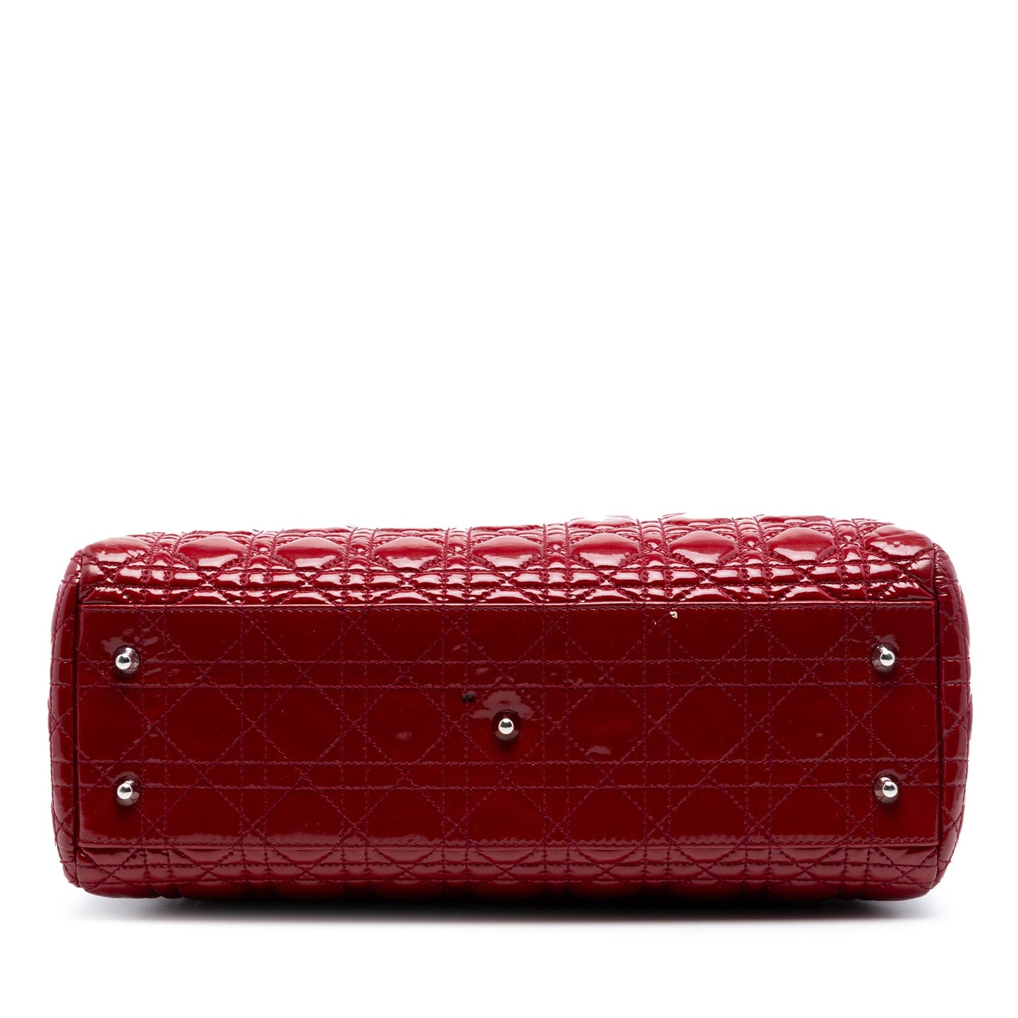 Dior Large Patent Cannage Soft Zipped Lady Dior Shopping Tote