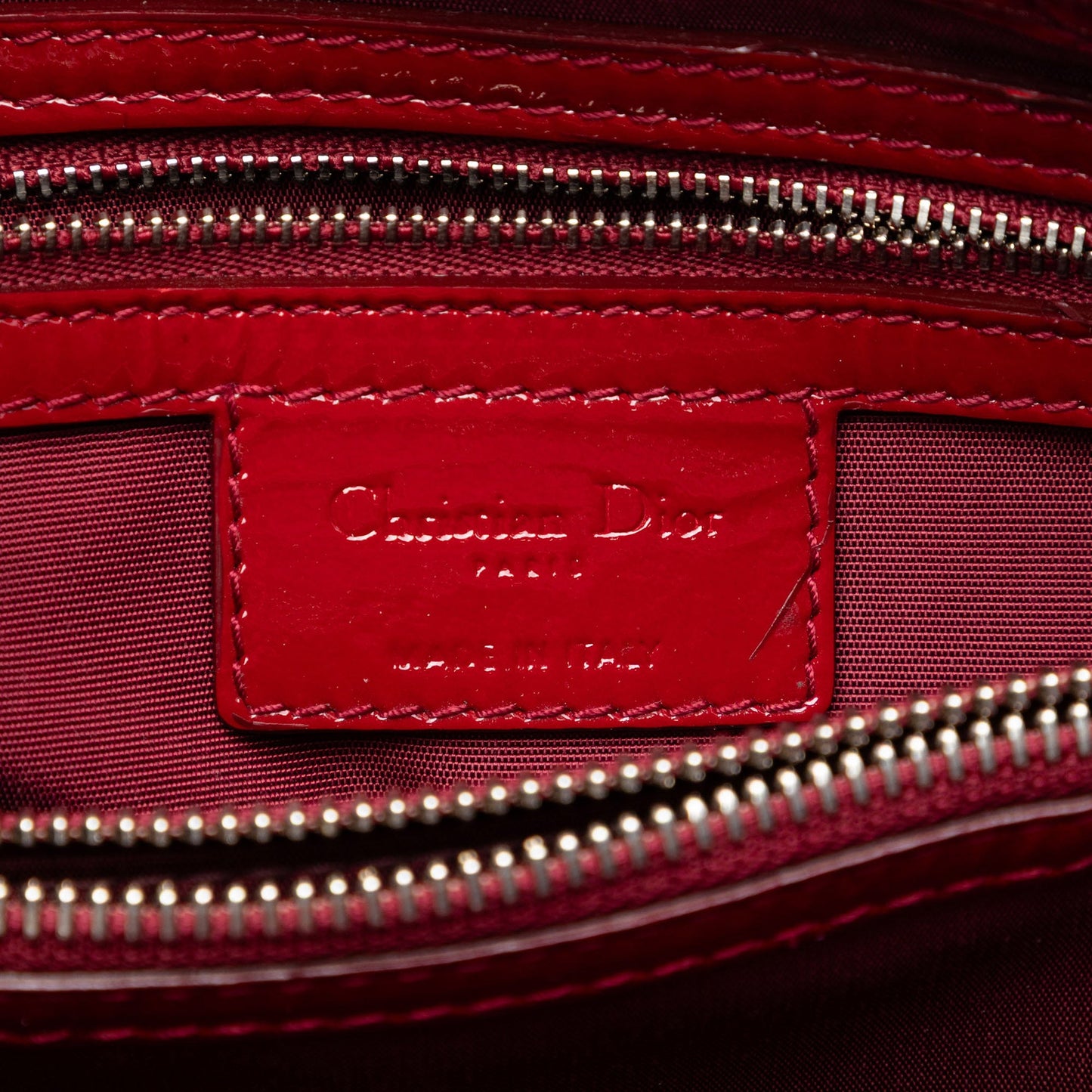 Dior Large Patent Cannage Soft Zipped Lady Dior Shopping Tote