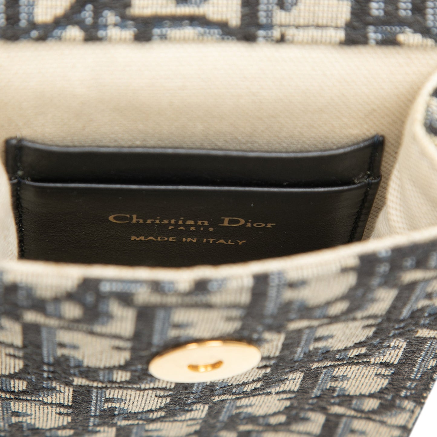 Dior Oblique Canvas Vertical Saddle Pouch