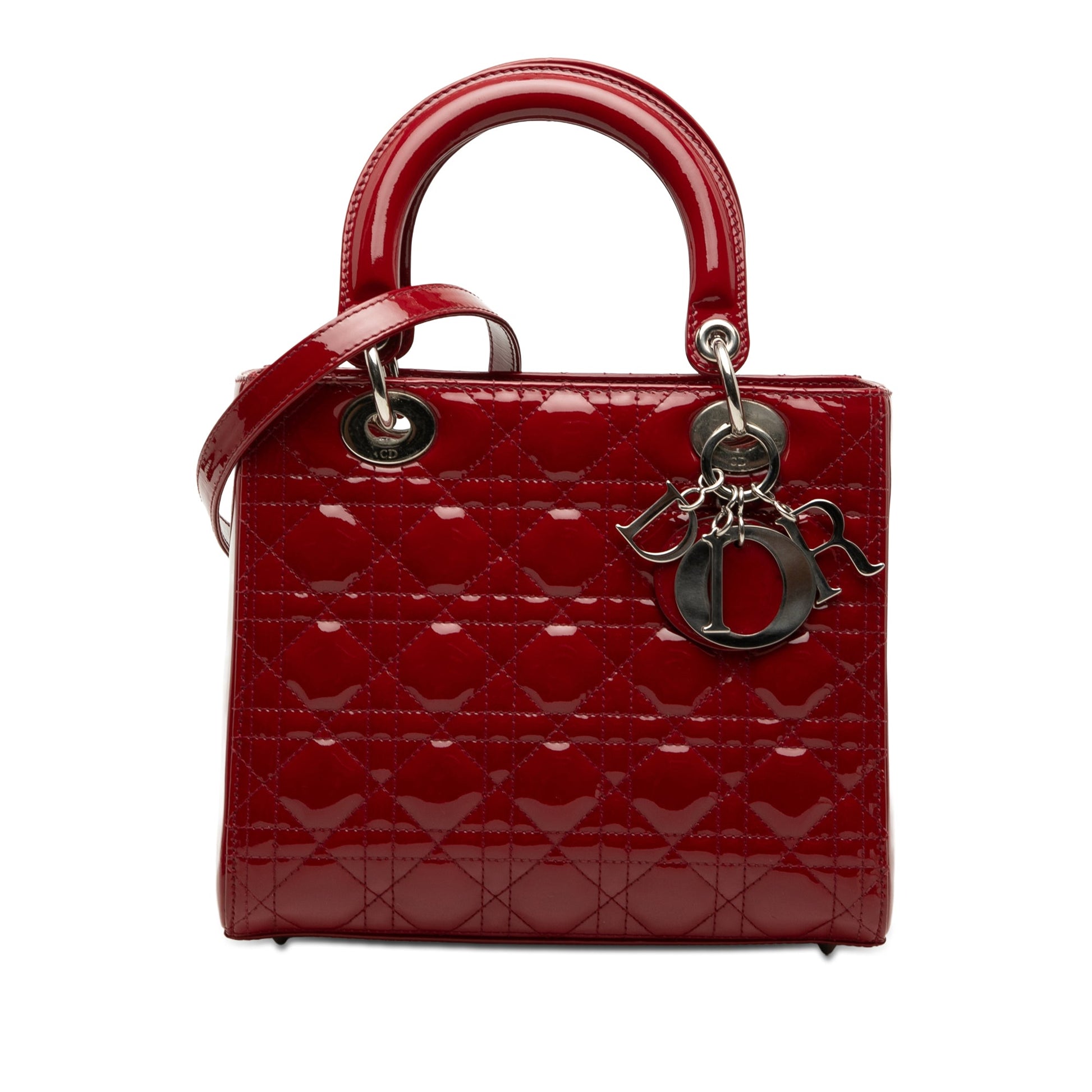 Dior Medium Patent Cannage Lady Dior