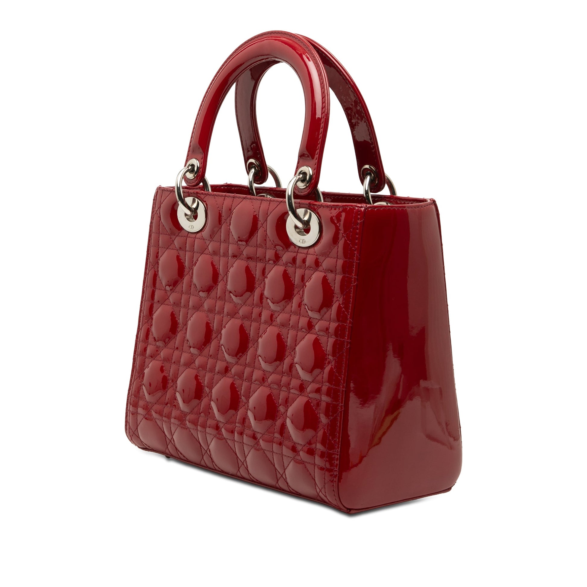 Dior Medium Patent Cannage Lady Dior