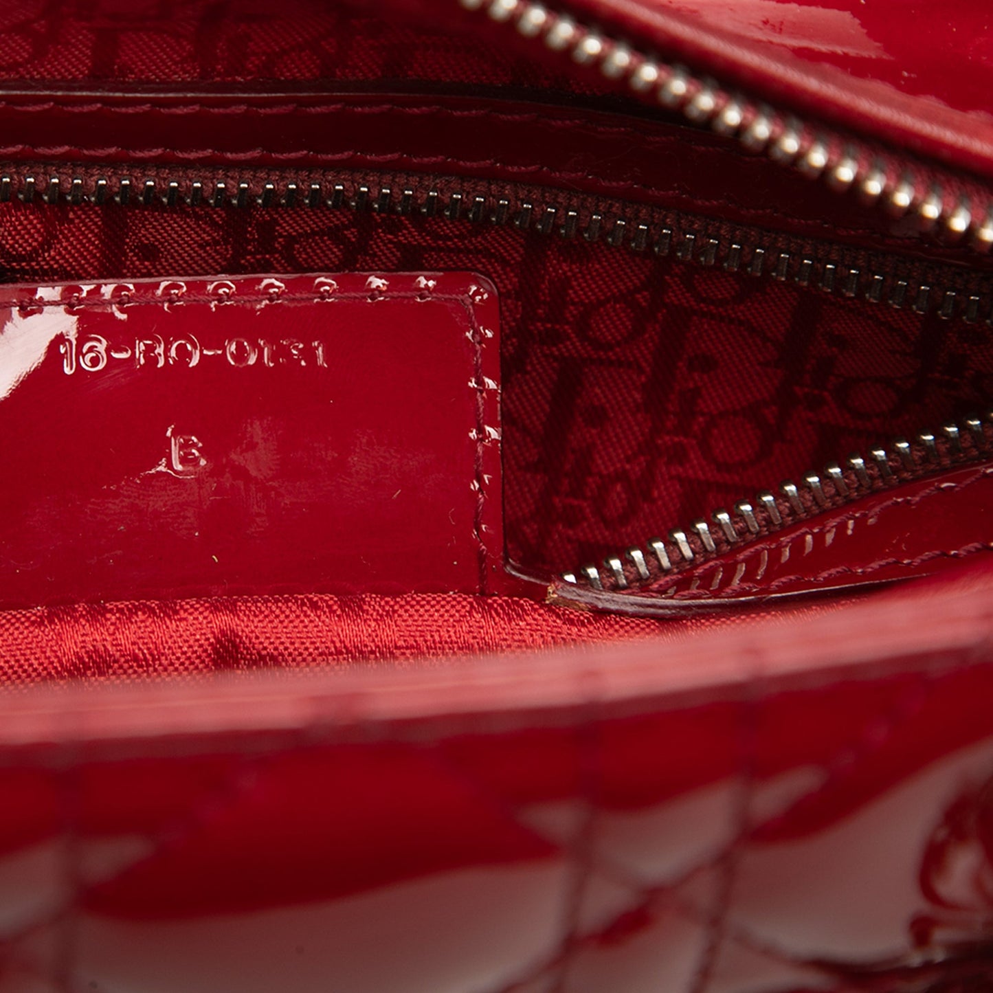 Dior Medium Patent Cannage Lady Dior