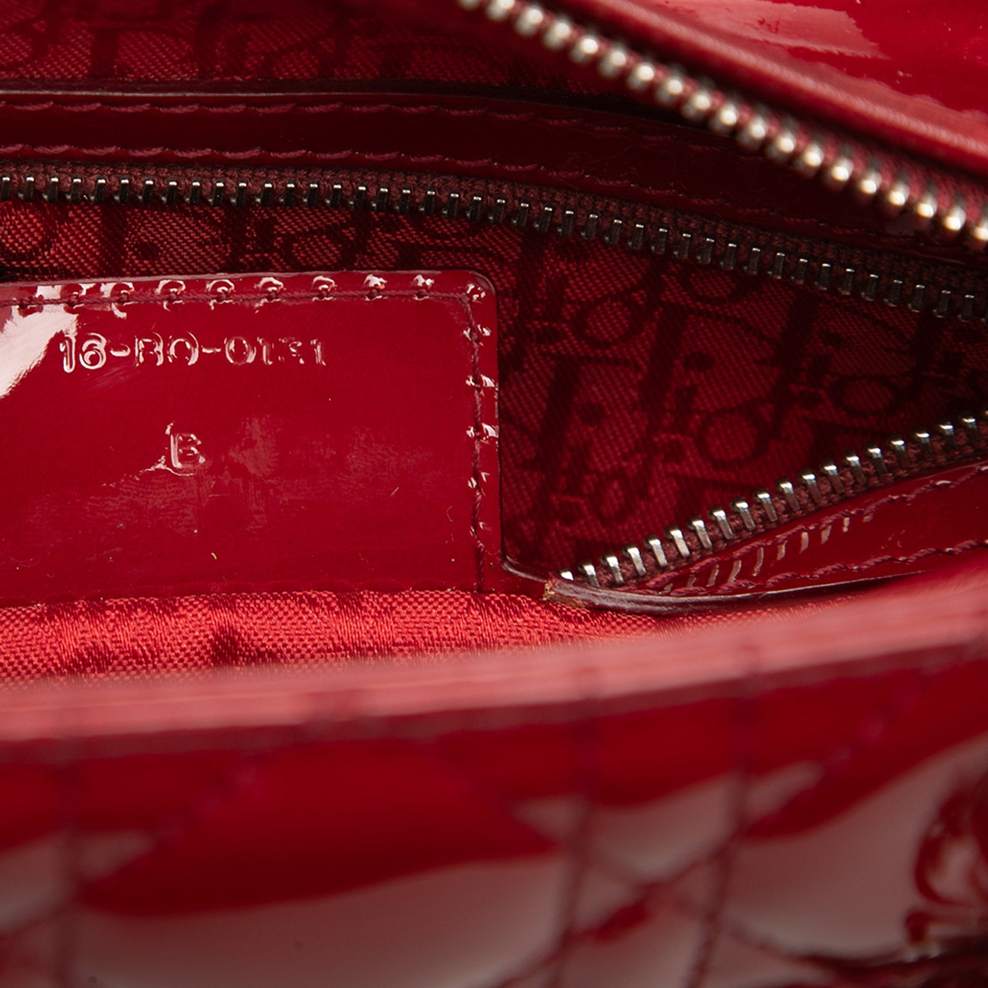 Dior Medium Patent Cannage Lady Dior
