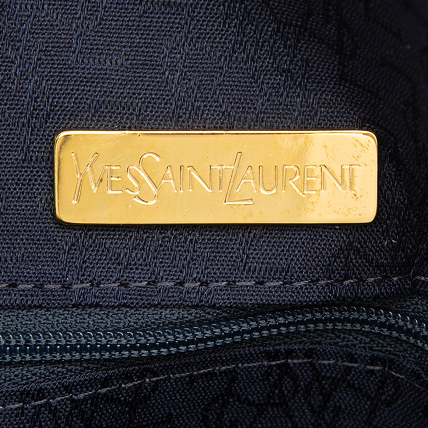 Saint Laurent Leather Dome Diamond Cut Handbag