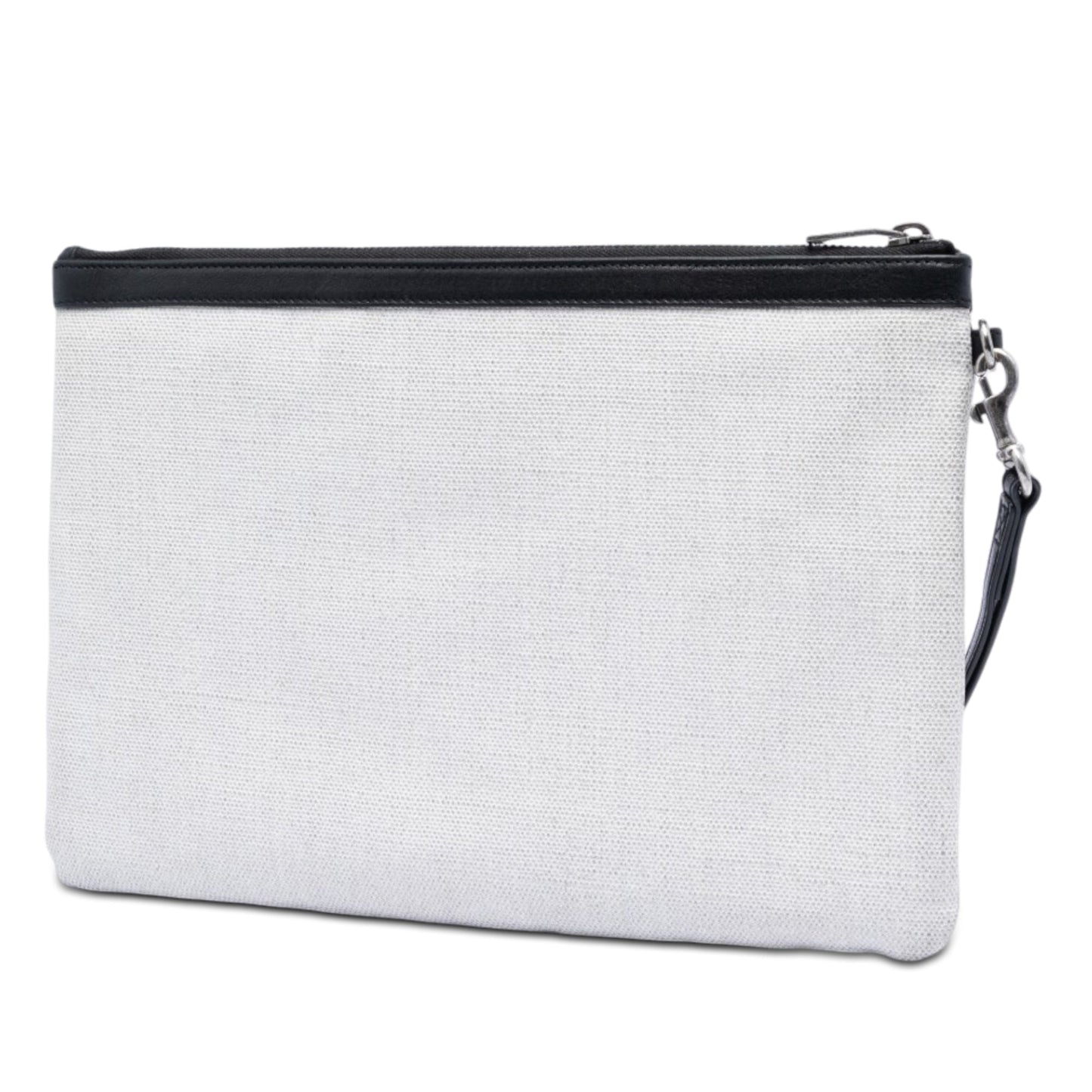 Saint Laurent Canvas Rive Gauche Wristlet Clutch