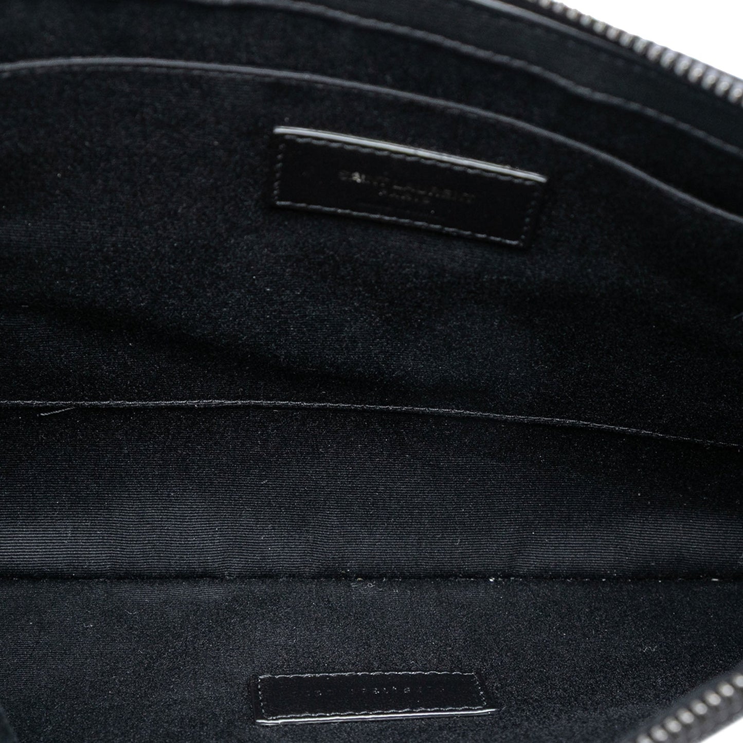 Saint Laurent Canvas Rive Gauche Wristlet Clutch