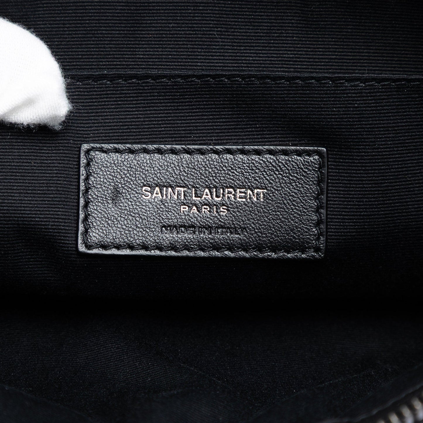 Saint Laurent Canvas Rive Gauche Wristlet Clutch