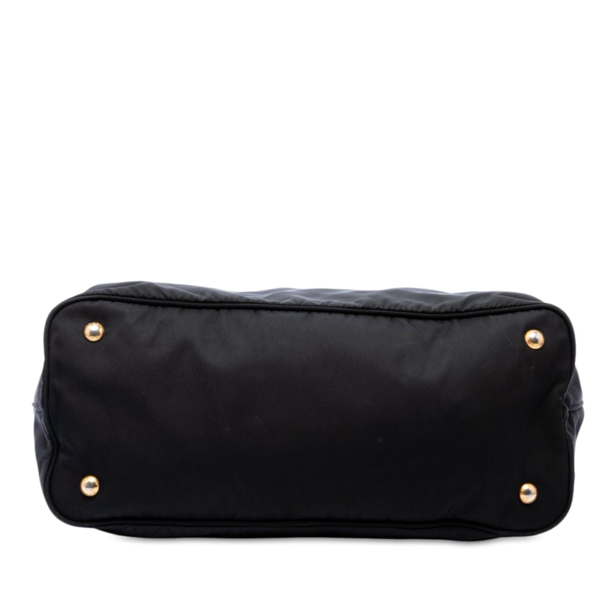Prada Soft Calfskin Trimmed and Tessuto Open Convertible Shopping Tote — Black