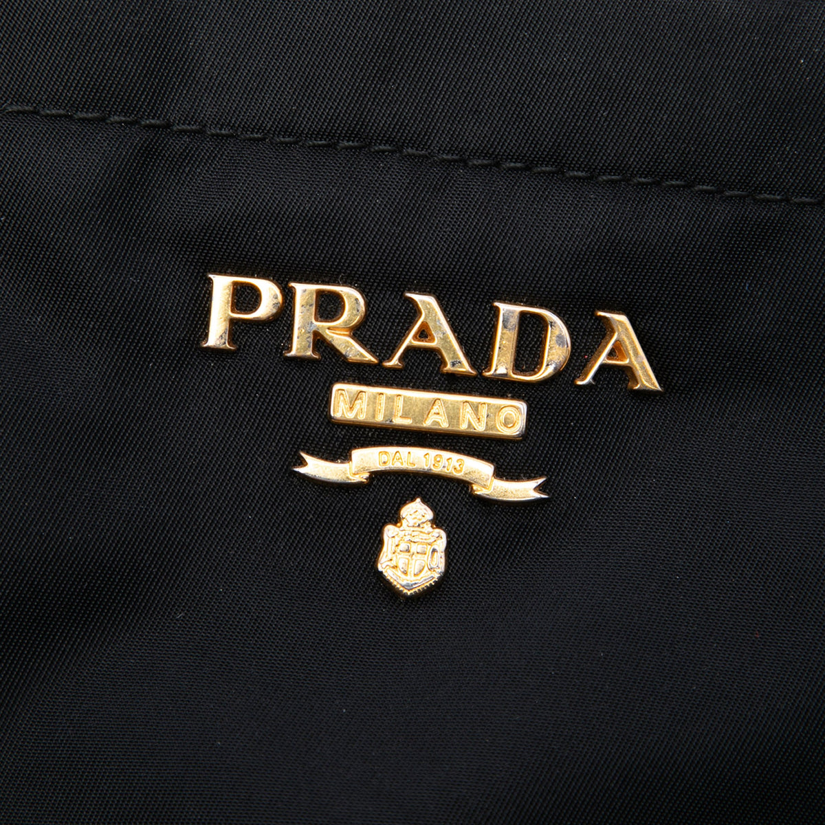 Prada Soft Calfskin Trimmed and Tessuto Open Convertible Shopping Tote — Black