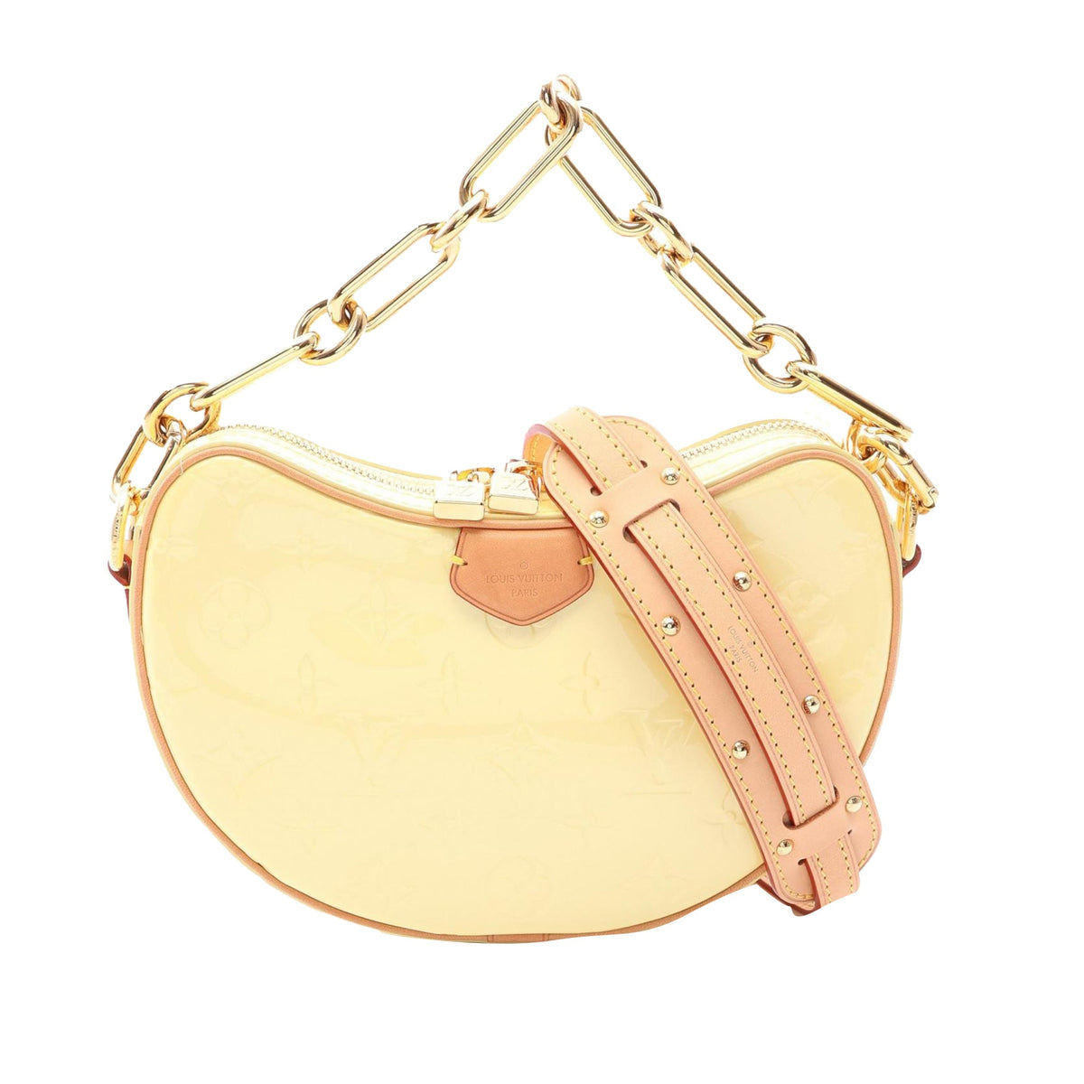 Louis Vuitton Monogram Vernis Croissant PM — Yellow