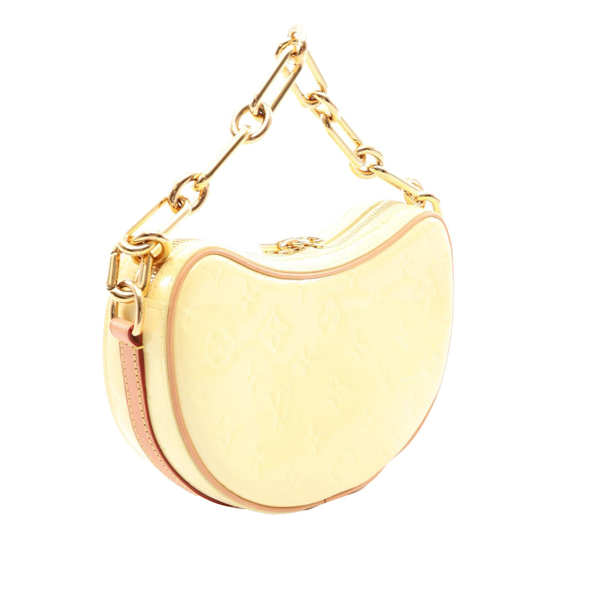 Louis Vuitton Monogram Vernis Croissant PM — Yellow