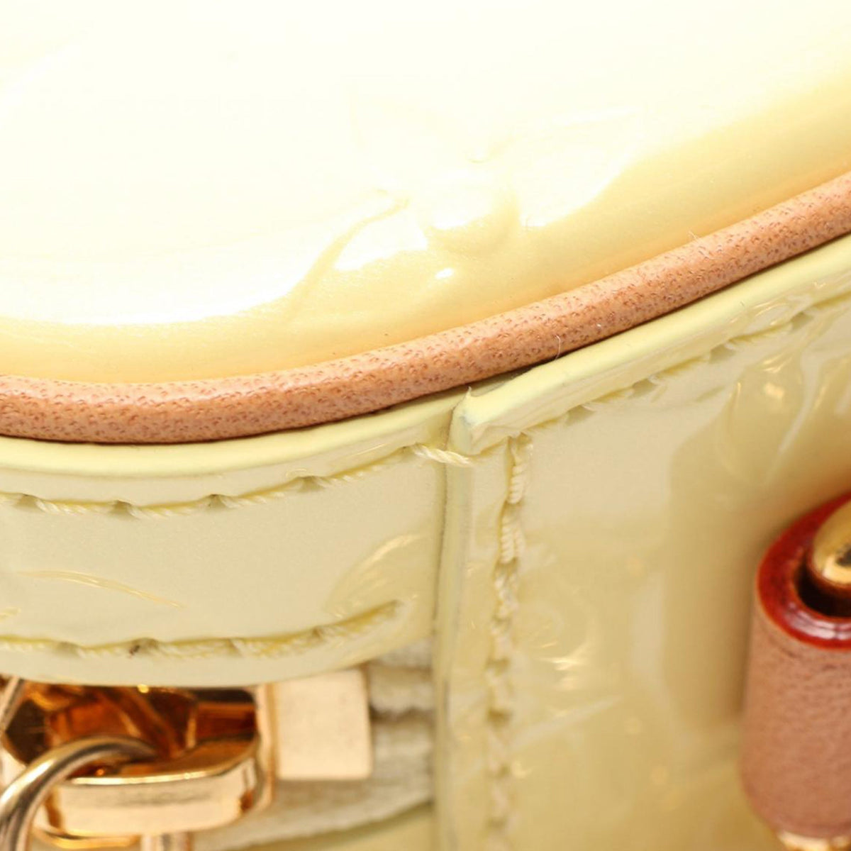 Louis Vuitton Monogram Vernis Croissant PM — Yellow