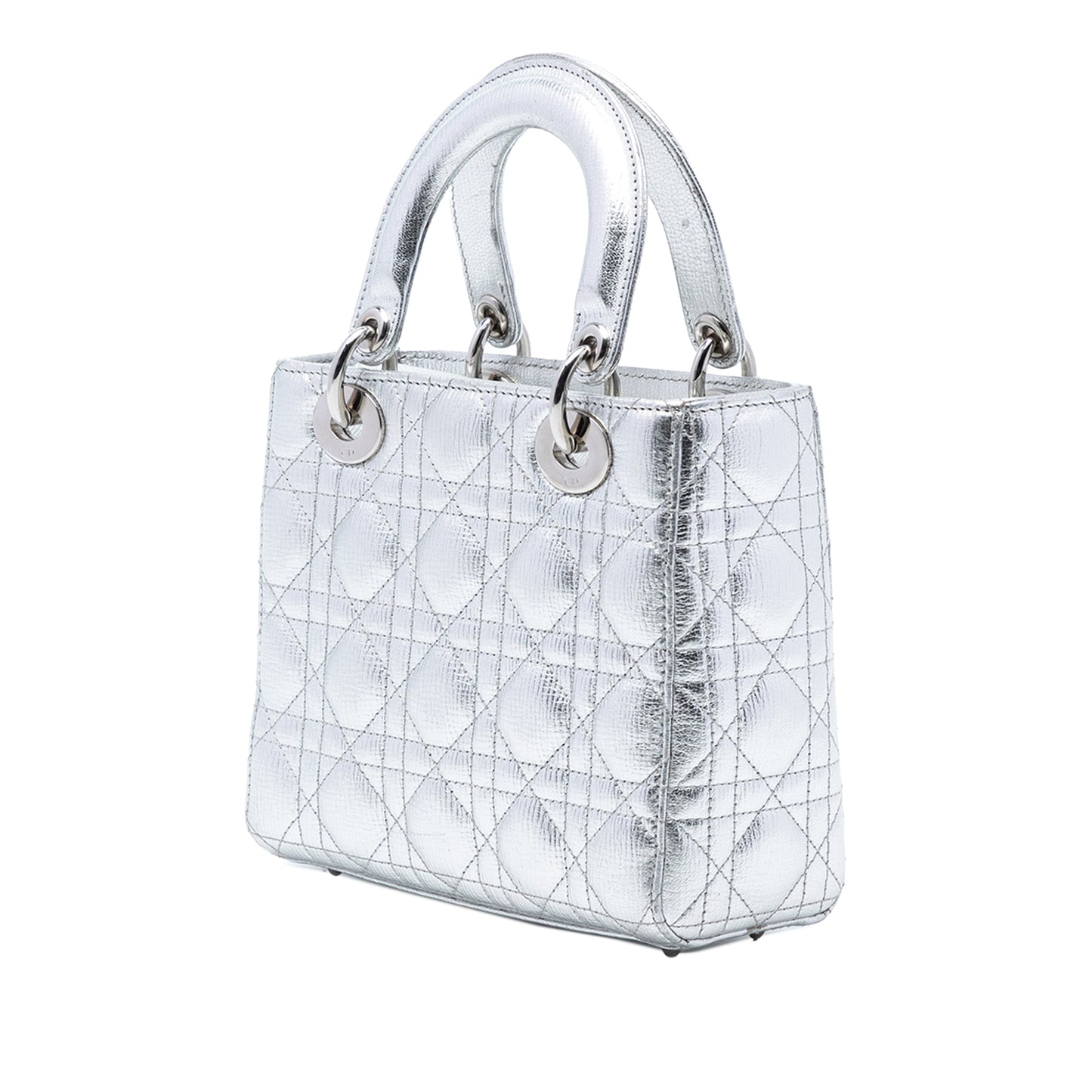 Small Metallic Grained Calfskin Cannage My ABCDior Lady Dior