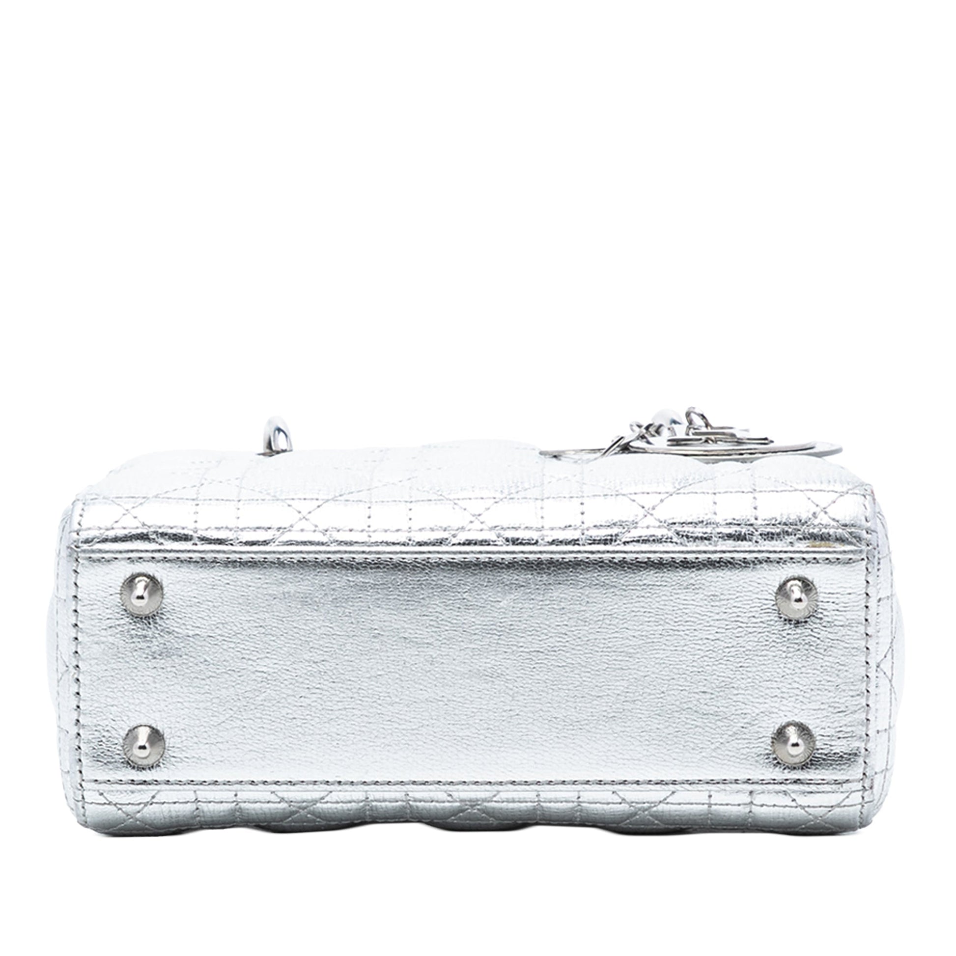 Small Metallic Grained Calfskin Cannage My ABCDior Lady Dior