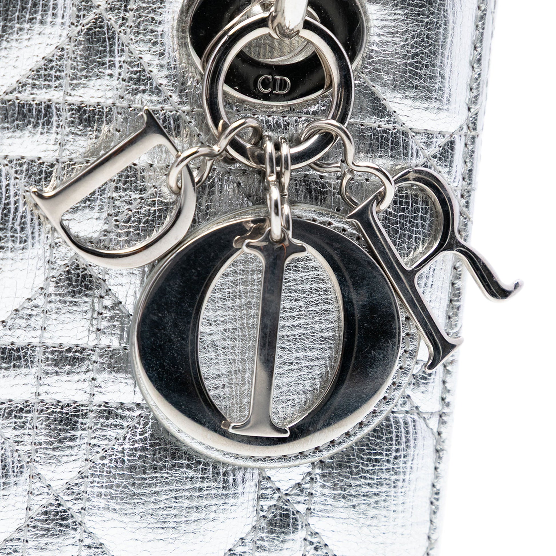 Small Metallic Grained Calfskin Cannage My ABCDior Lady Dior