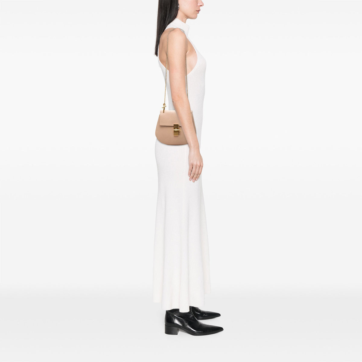 Chloé Small Leather Drew Crossbody