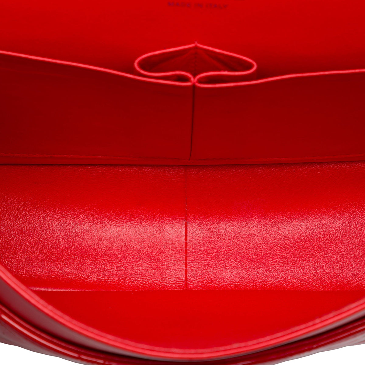 Chanel Jumbo Classic Patent Double Flap — Red