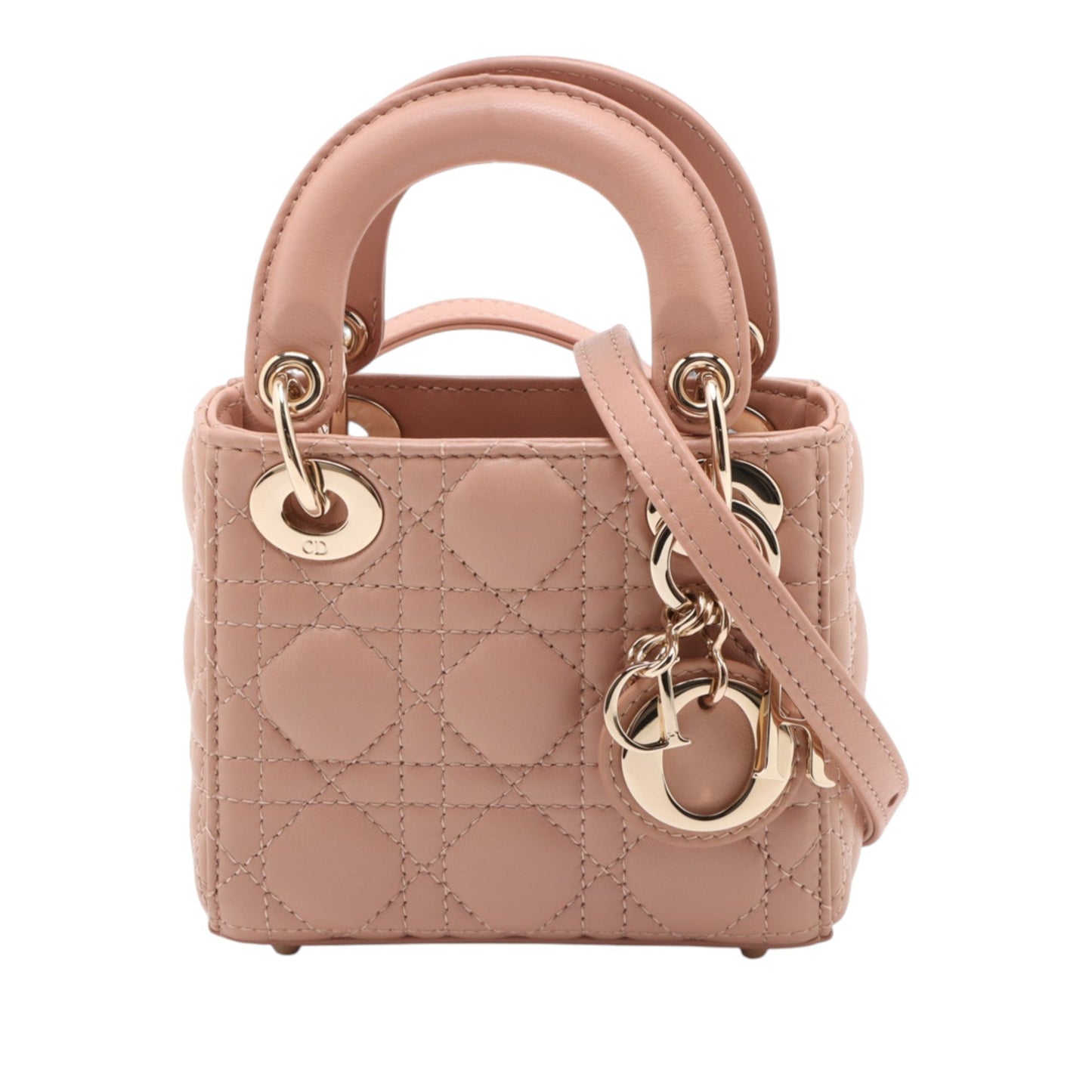 Dior Micro Lambskin Cannage Lady Dior