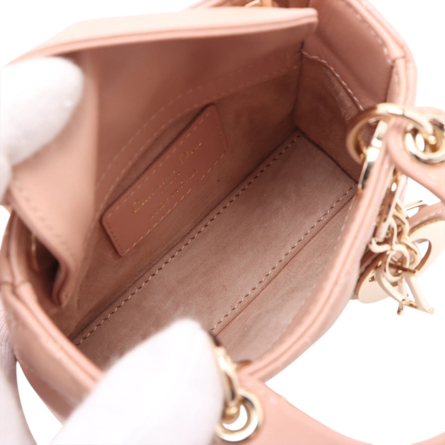 Dior Micro Lambskin Cannage Lady Dior