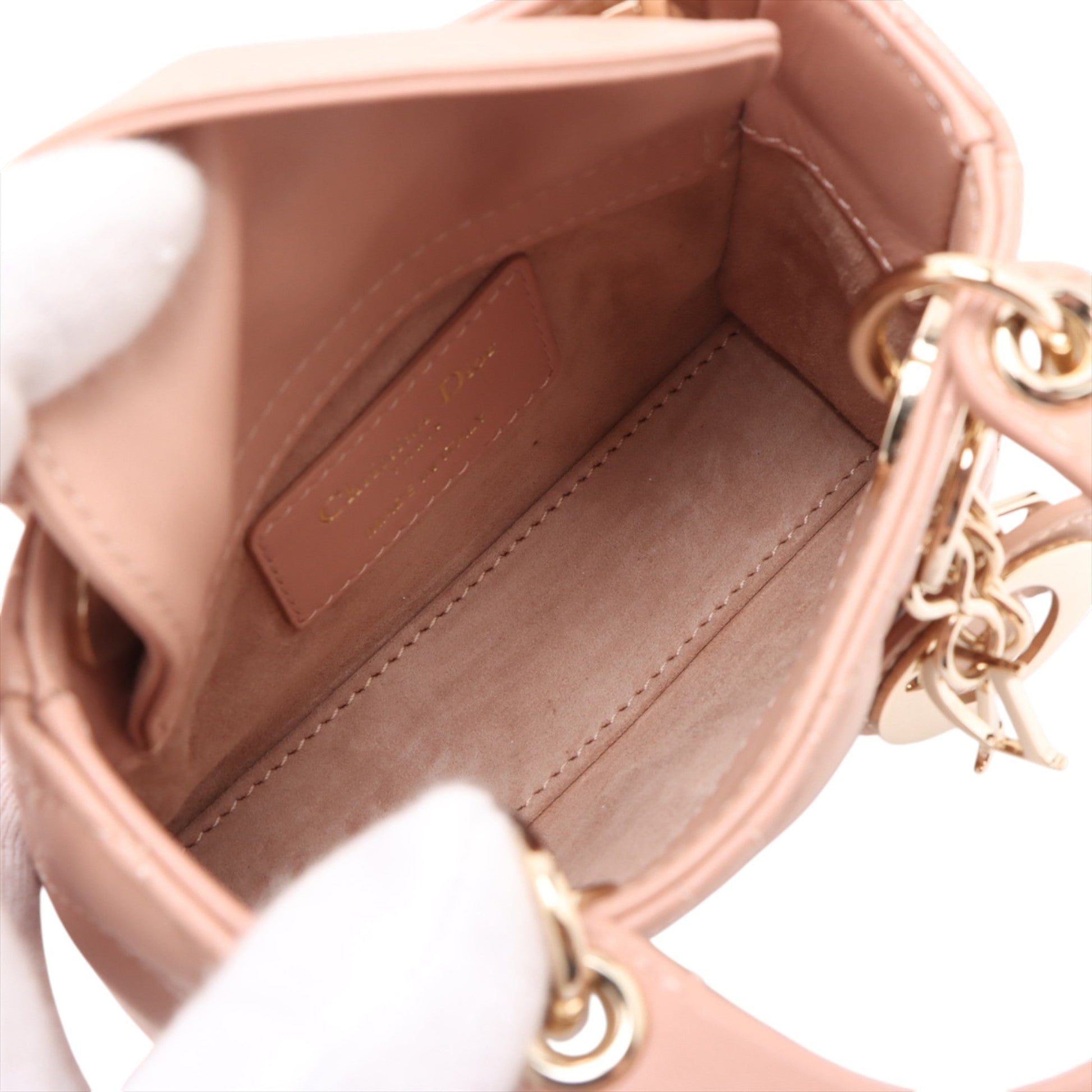 Dior Micro Lambskin Cannage Lady Dior
