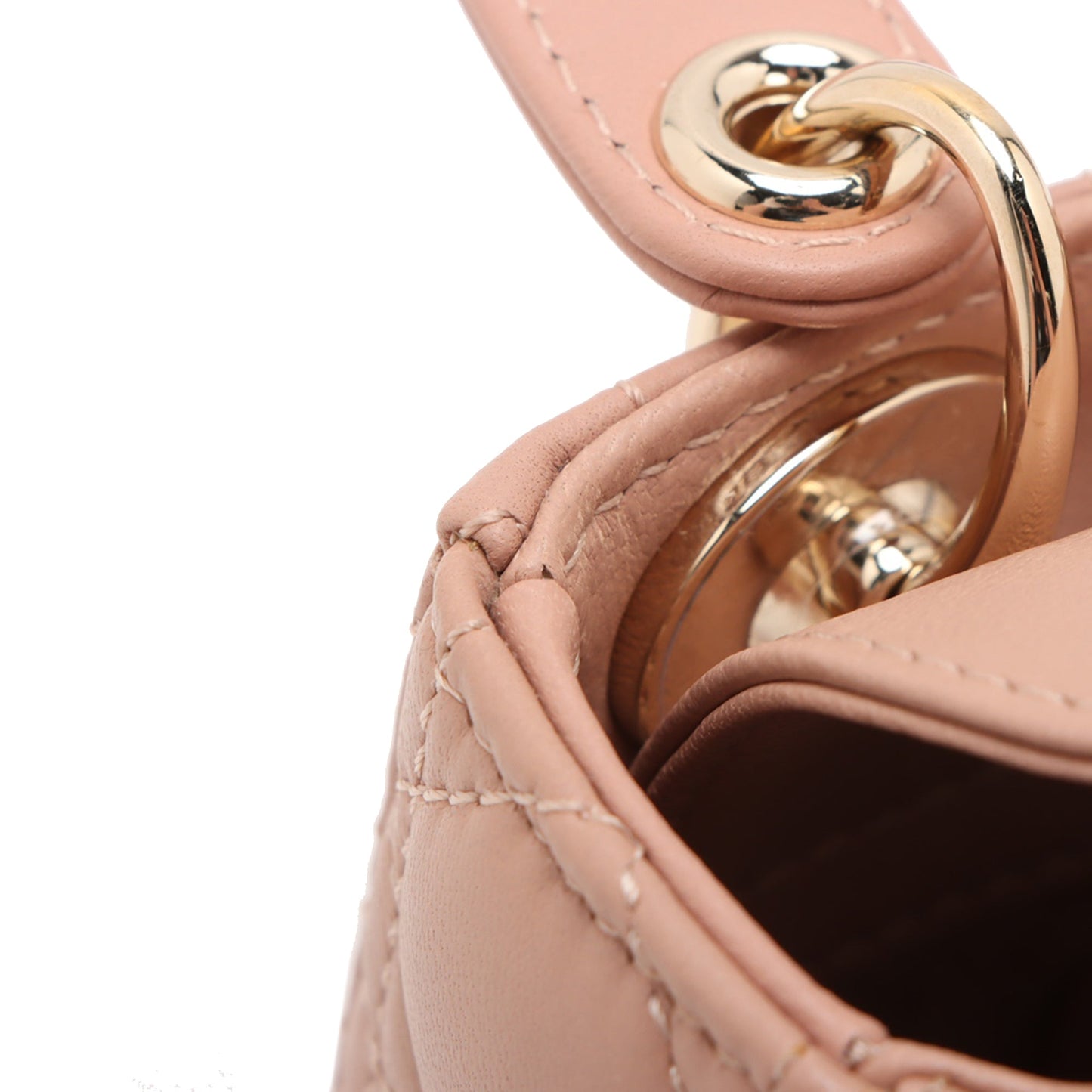 Dior Micro Lambskin Cannage Lady Dior