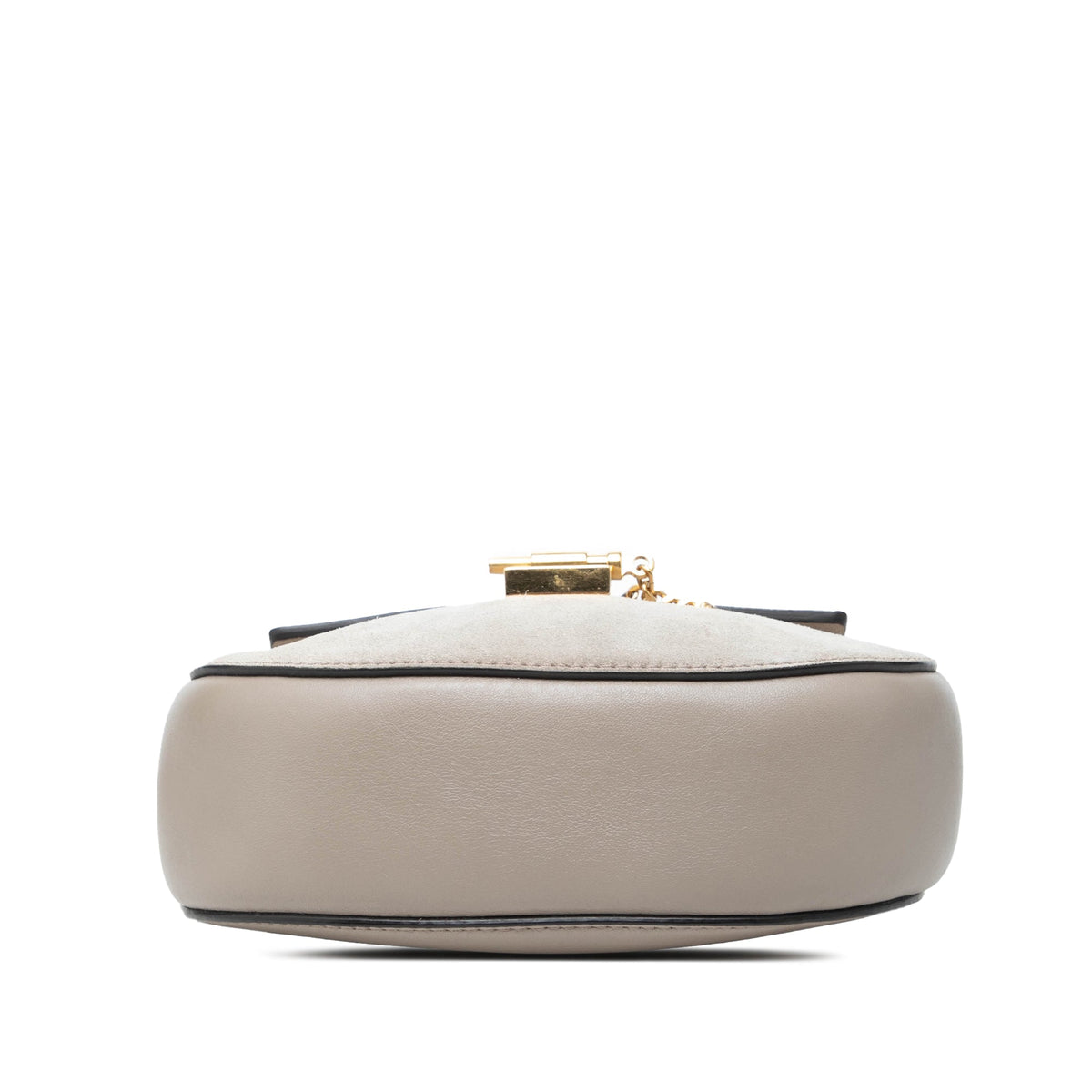 Chloé Mini Bicolor Suede and Calfskin Drew Crossbody