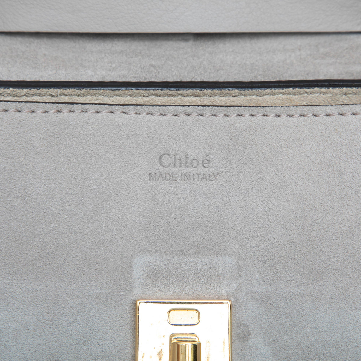 Chloé Mini Bicolor Suede and Calfskin Drew Crossbody