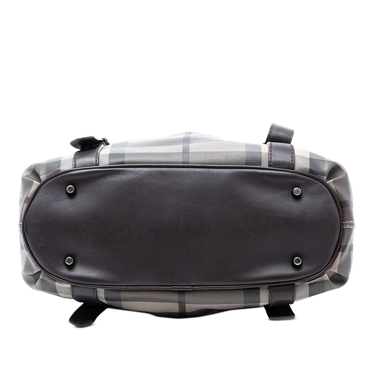 Burberry Small Smoke Check Coated Canvas Northfield Satchel