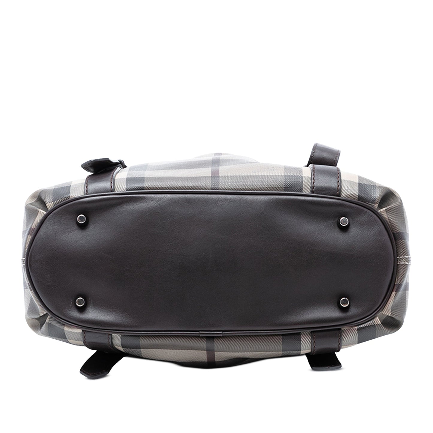 Burberry Small Smoke Check Coated Canvas Northfield Satchel
