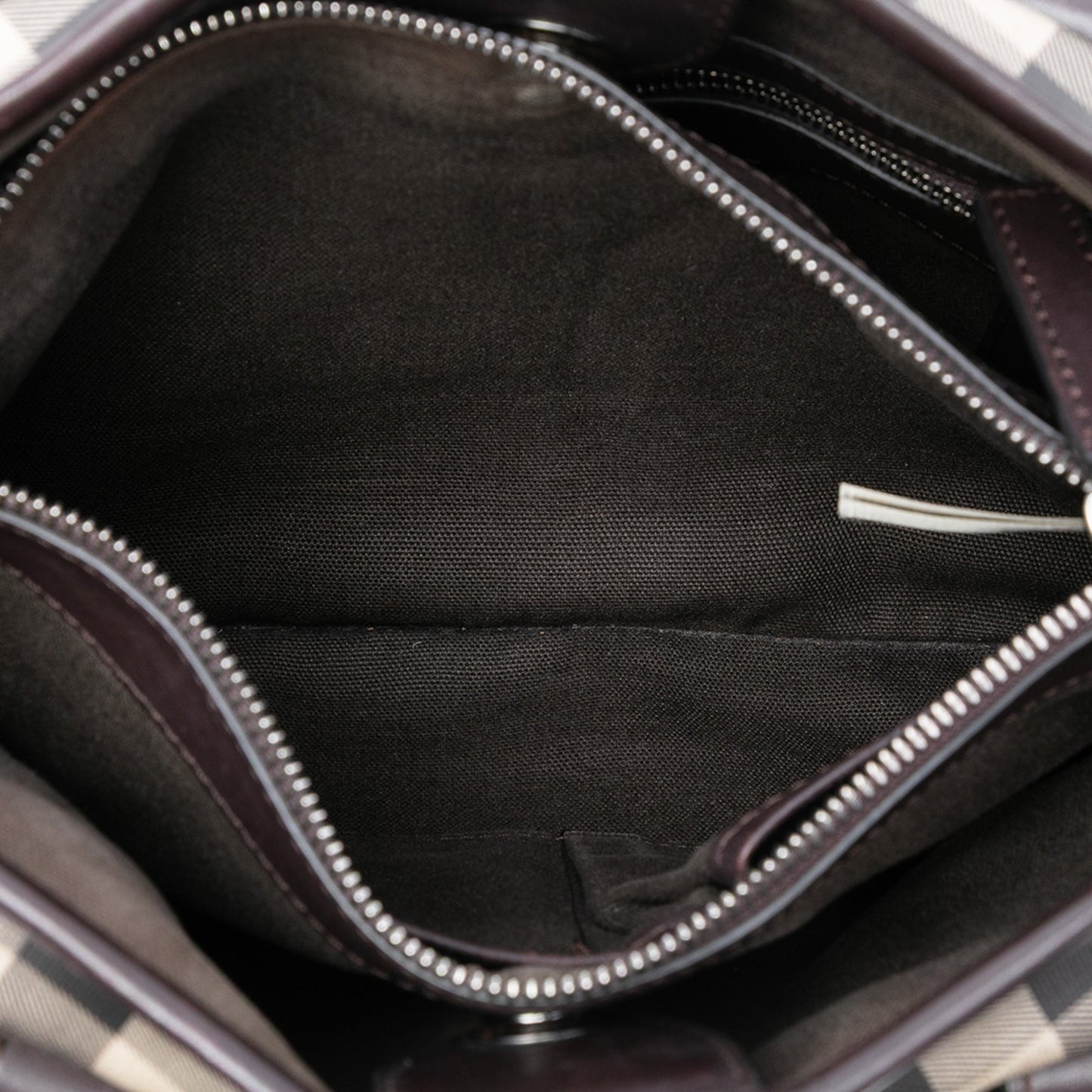 Burberry Small Smoke Check Coated Canvas Northfield Satchel