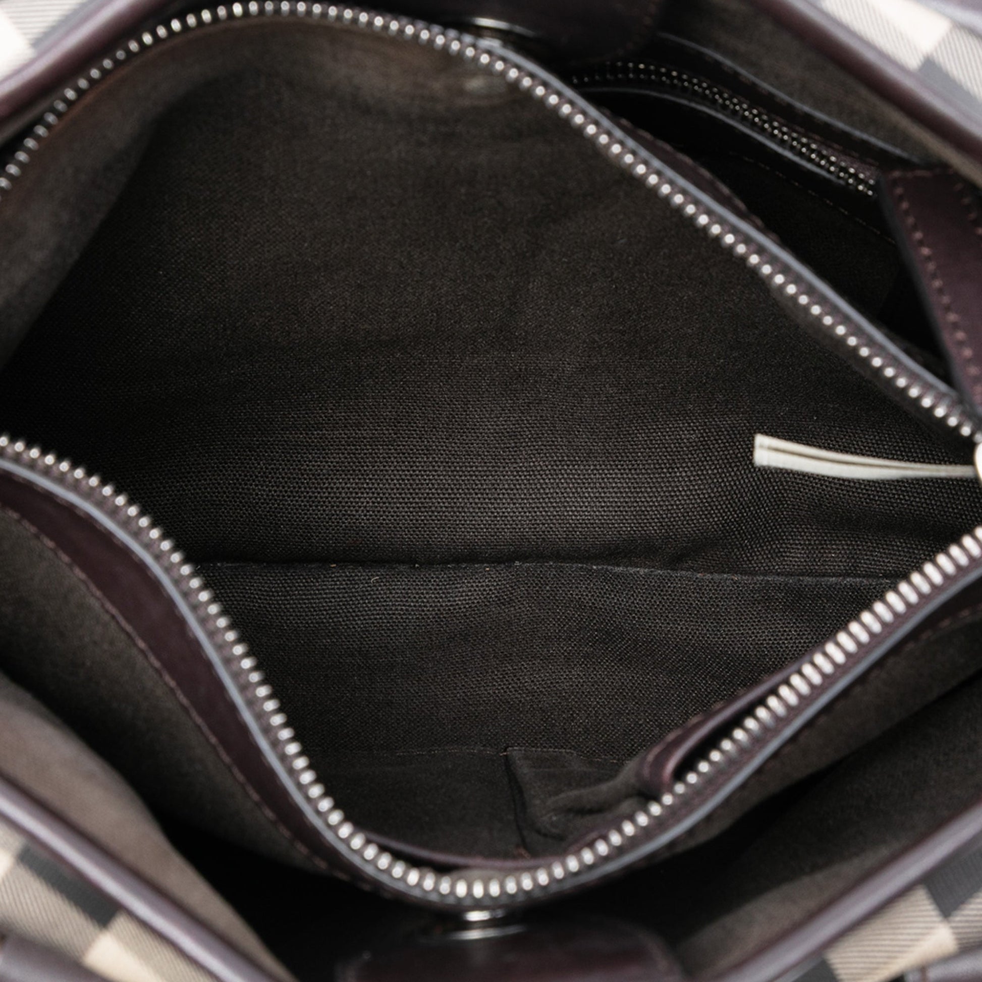 Burberry Small Smoke Check Coated Canvas Northfield Satchel