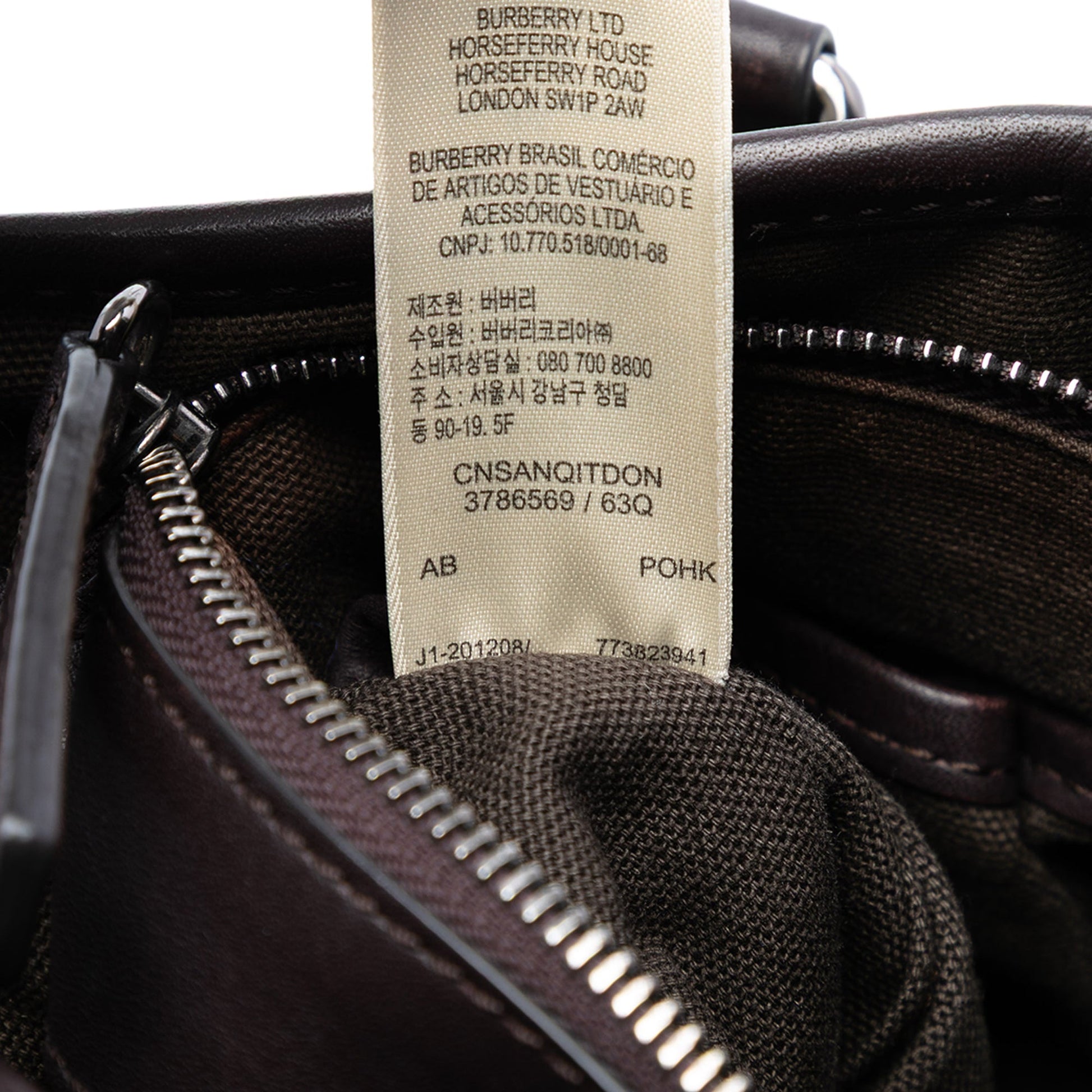 Burberry Small Smoke Check Coated Canvas Northfield Satchel