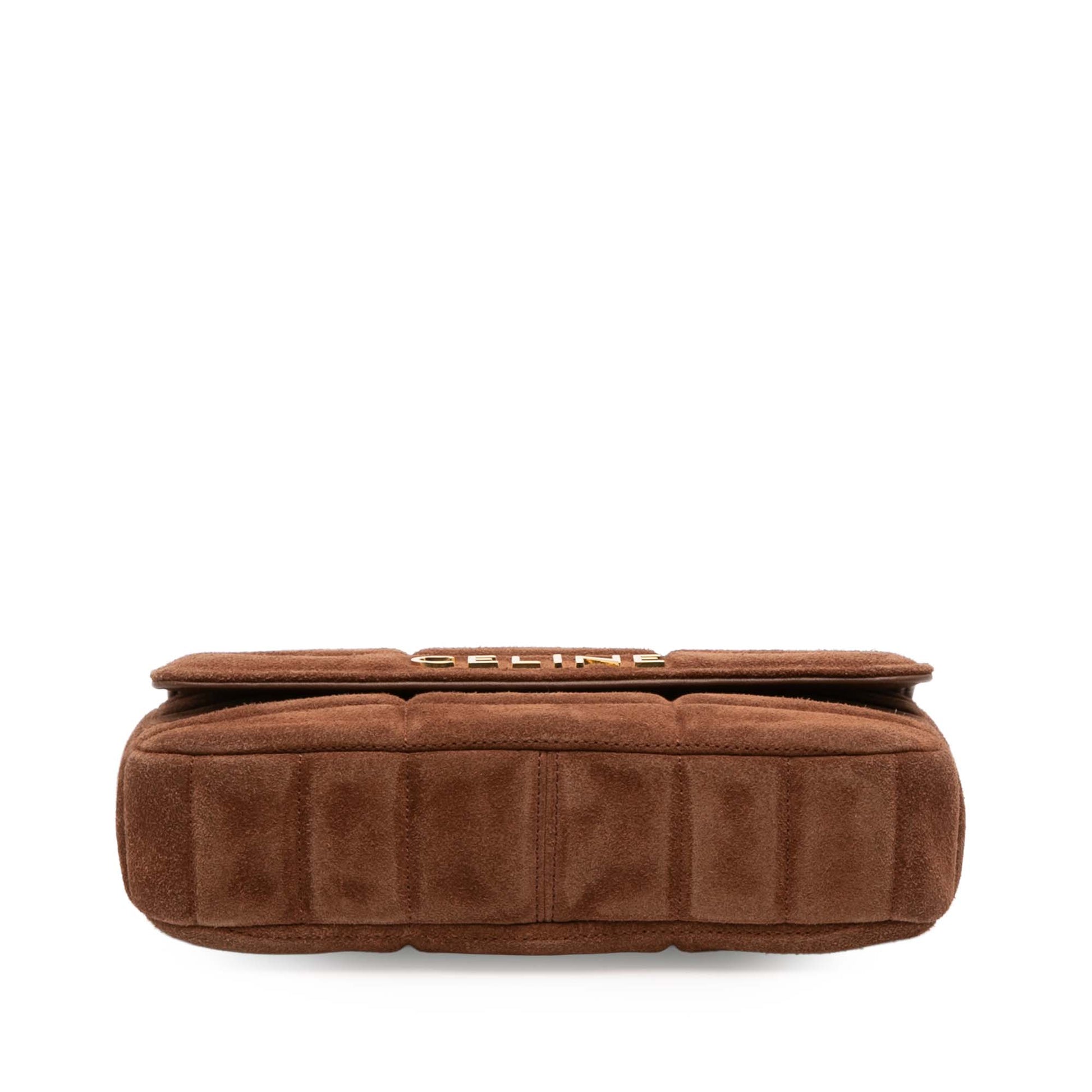Celine Suede Monochrome Shoulder Bag