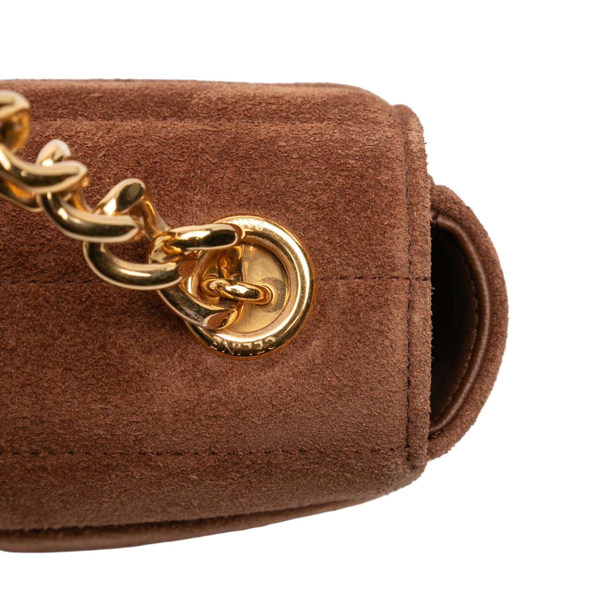 Celine Suede Monochrome Shoulder Bag