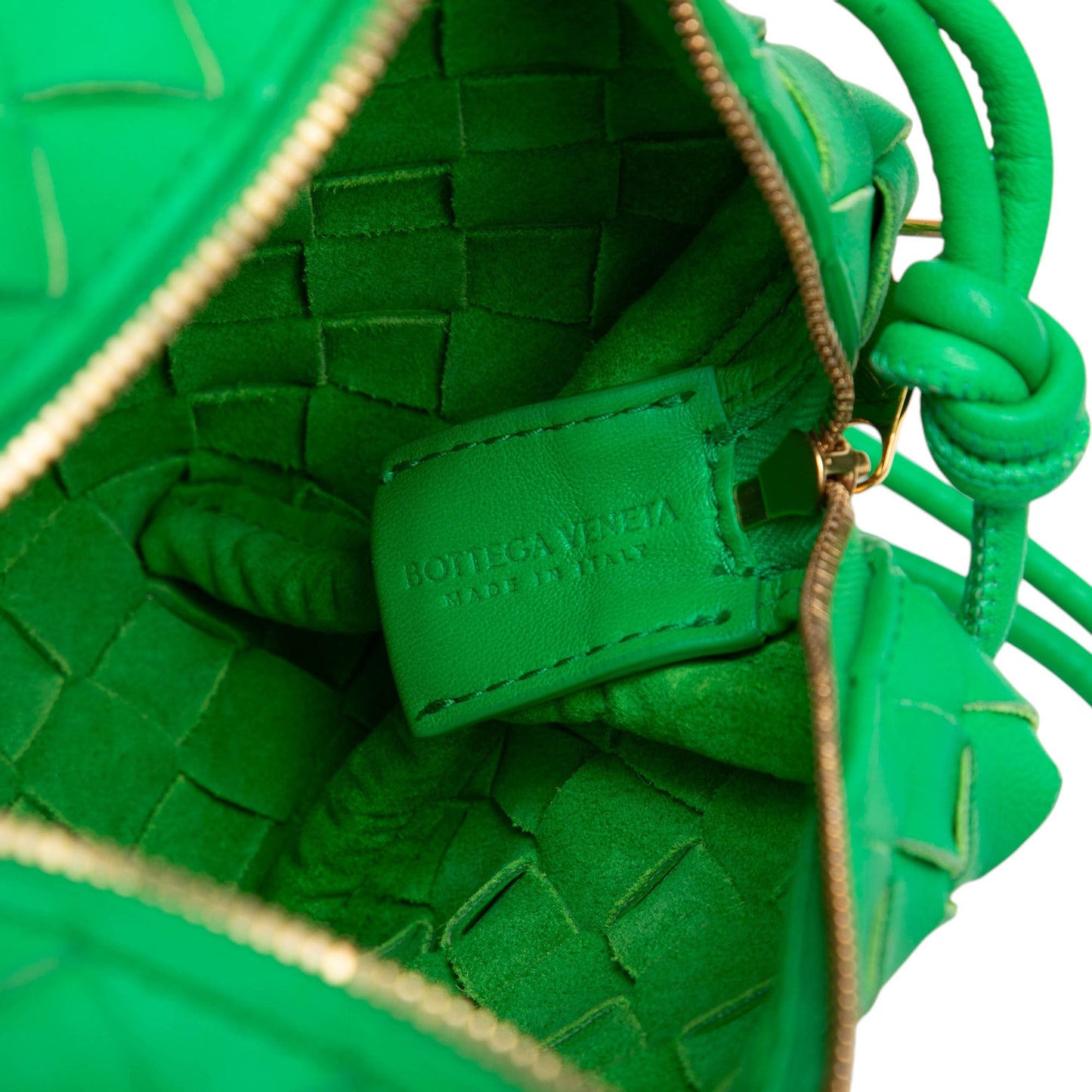 Bottega Veneta Mini Lambskin Intrecciato Loop Camera Bag
