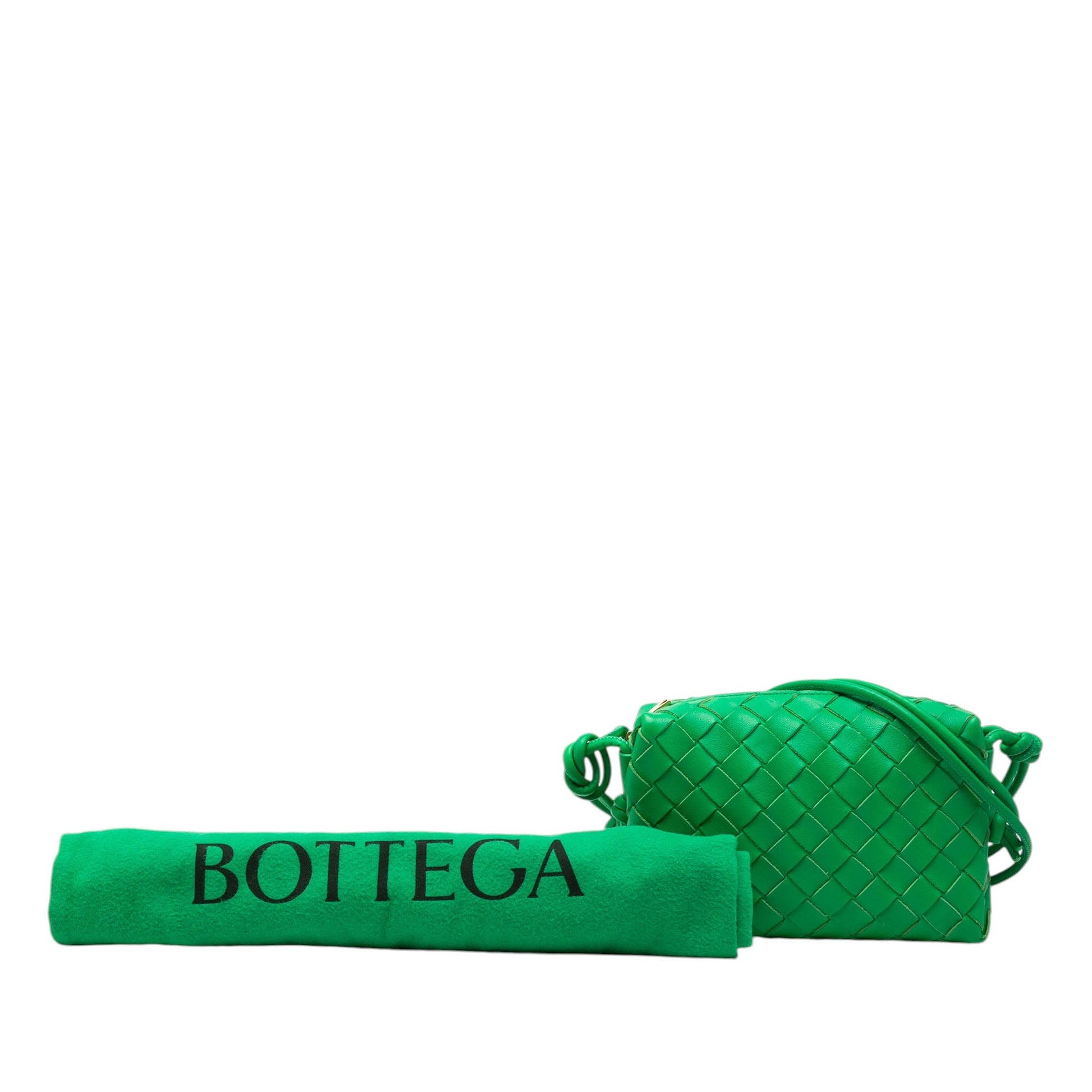Bottega Veneta Mini Lambskin Intrecciato Loop Camera Bag
